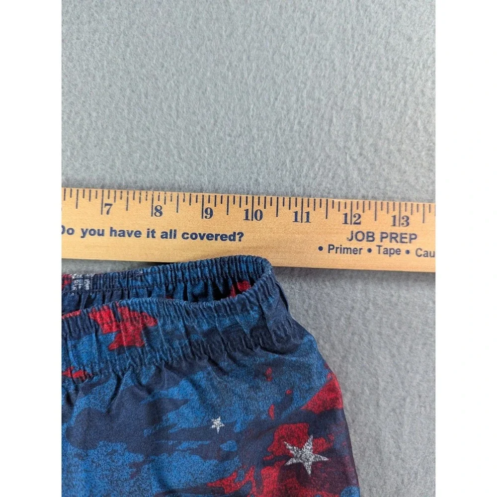 Under Armour Boys Stars and Stripes Camo Swim Trunks Size 7 Blue Red